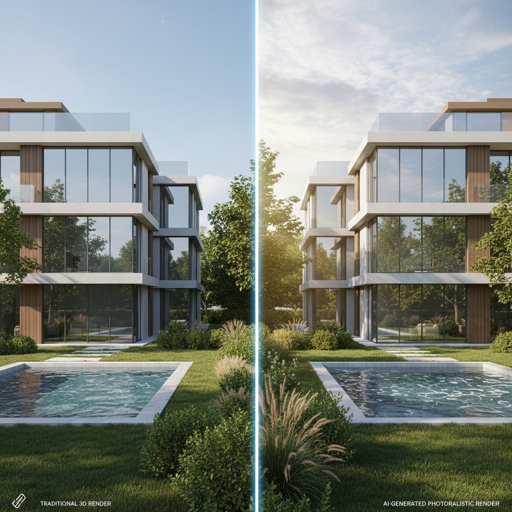 AI architecture rendering example