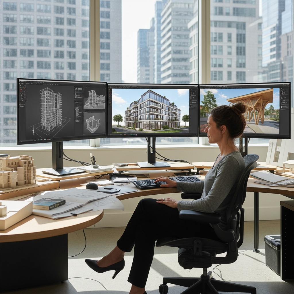Comparison of different rendering software interfaces