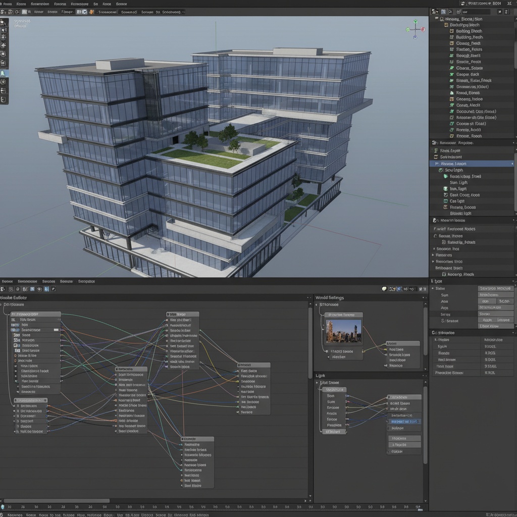 Blender material system for architectural surfaces